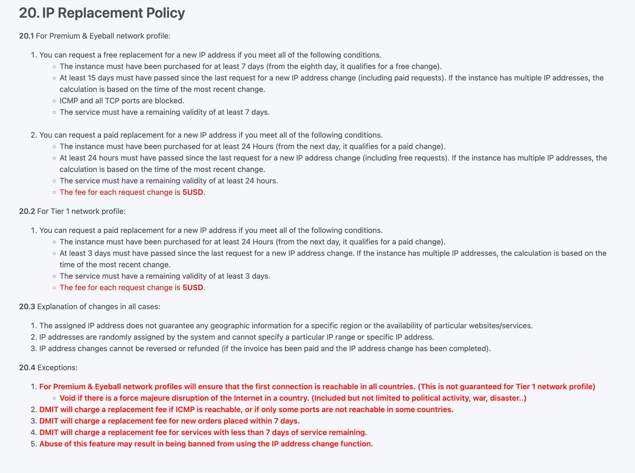 DMIT更新TOS之更换IP